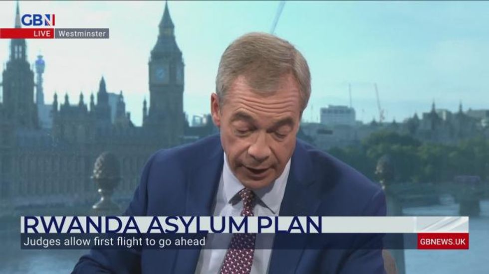 Nigel Farage told Britain 'doesn't have proper, functioning asylum law' despite Rwanda migrant plan