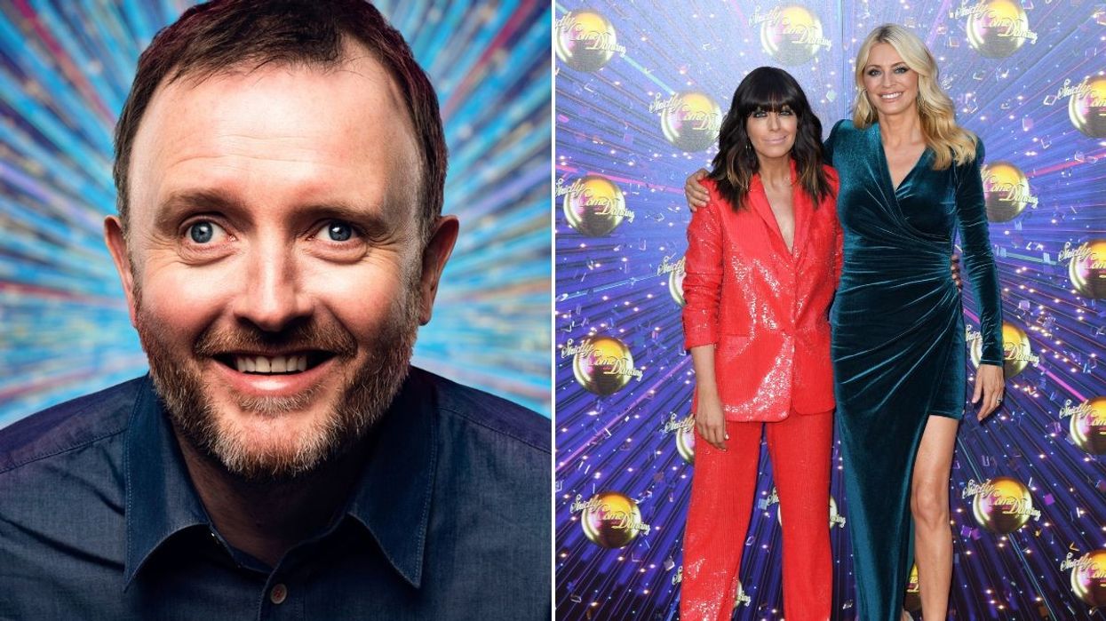 Chris McCausland, Claudia Winkleman and Tess Daly