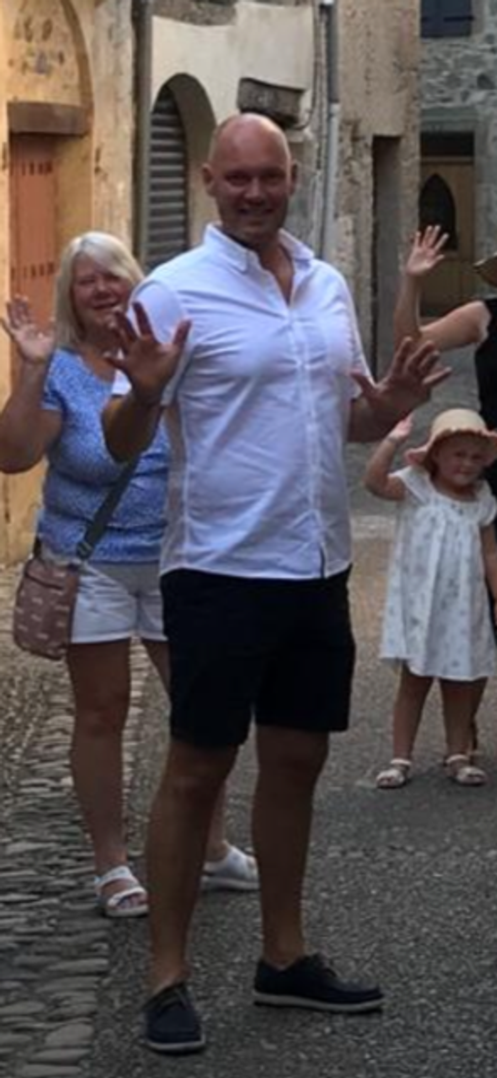 Chris on holiday before weight loss