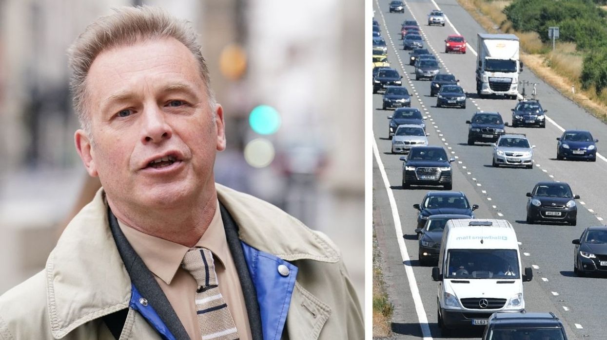 Chris Packham and a busy motorway