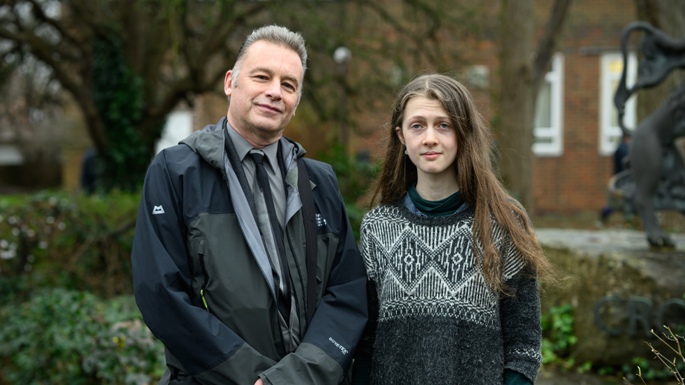 Chris Packham and Cressida Gethin