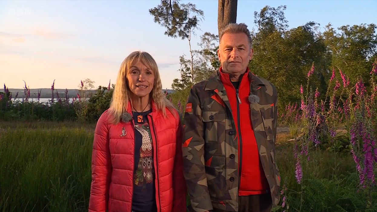 Chris Packham and Michaela Strachan