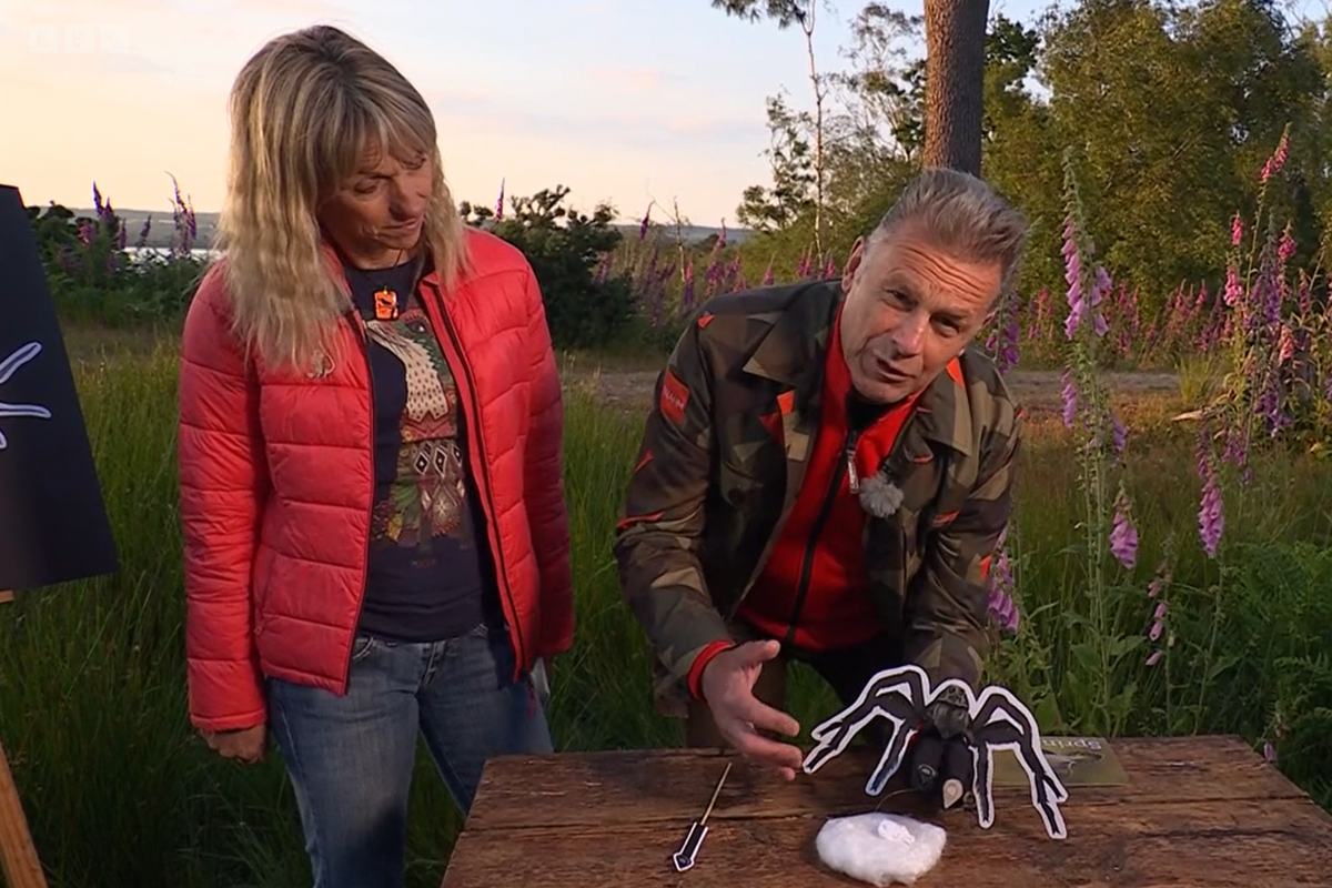 Chris Packham and Michaela Strachan