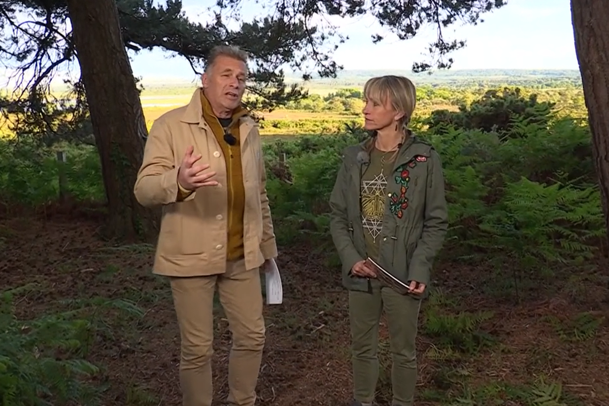 Chris Packham and Michaela Strachan