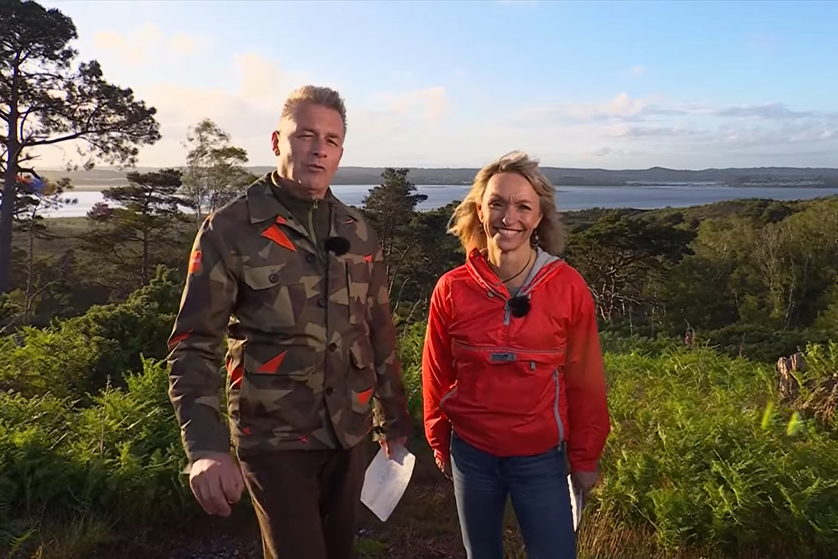 Chris Packham and Michaela Strachan