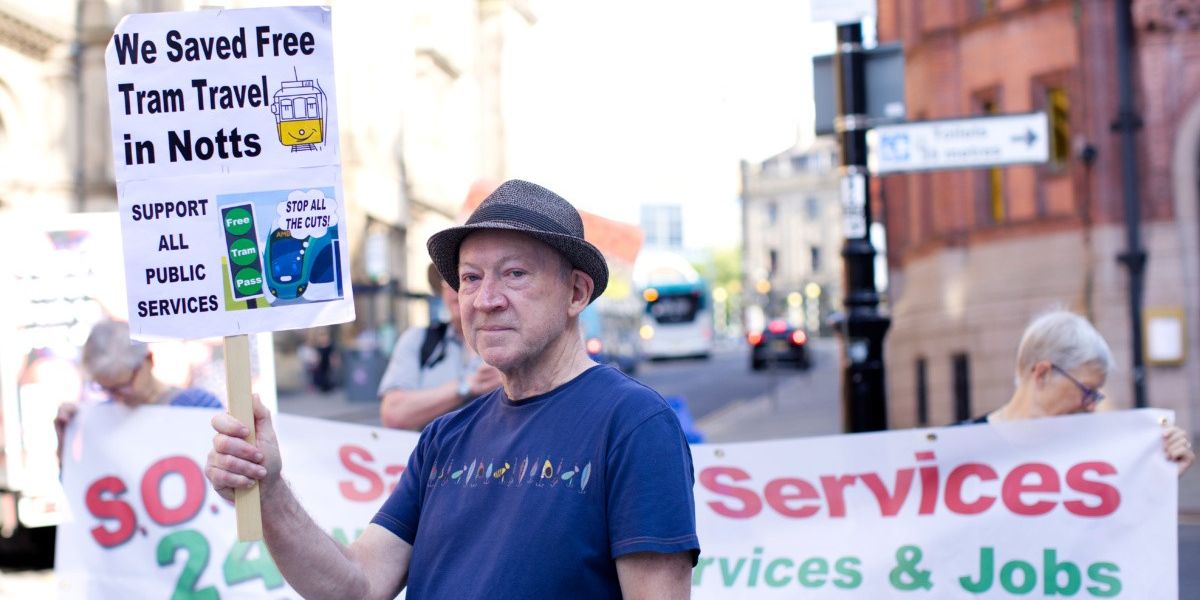 NextImg:Campaigners take to streets of Nottingham to protest ahead of final General Election leader's TV debate