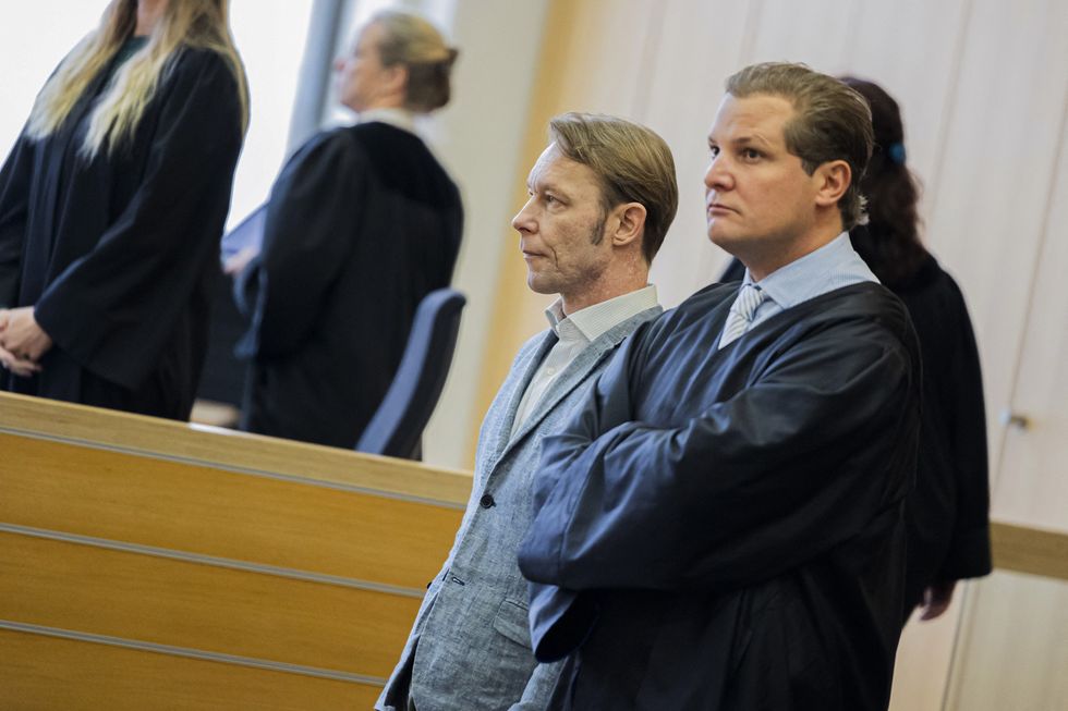 Christian Brueckner and his lawyer, Friedrich Fuelscher