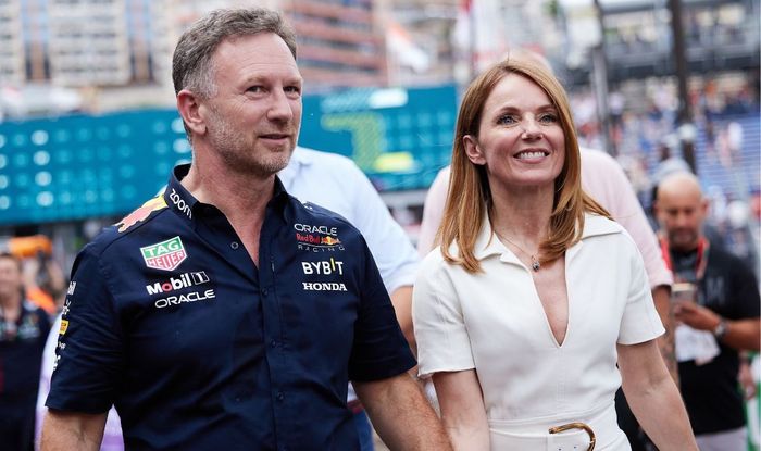 Christian Horner and Geri Halliwell