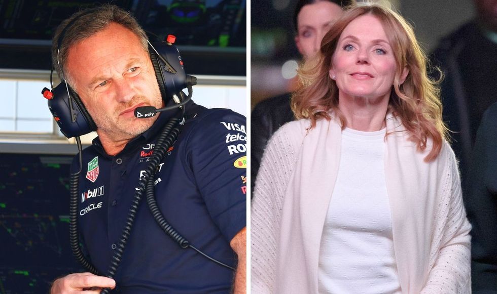 Christian Horner and Geri Halliwell