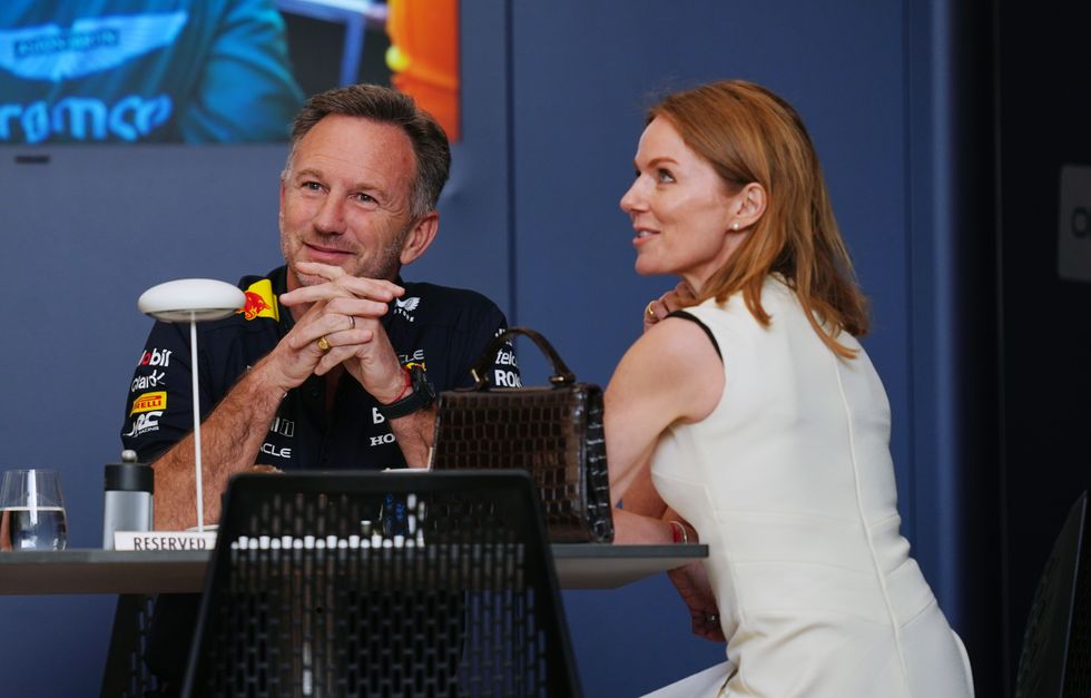 Christian Horner and Geri Halliwell