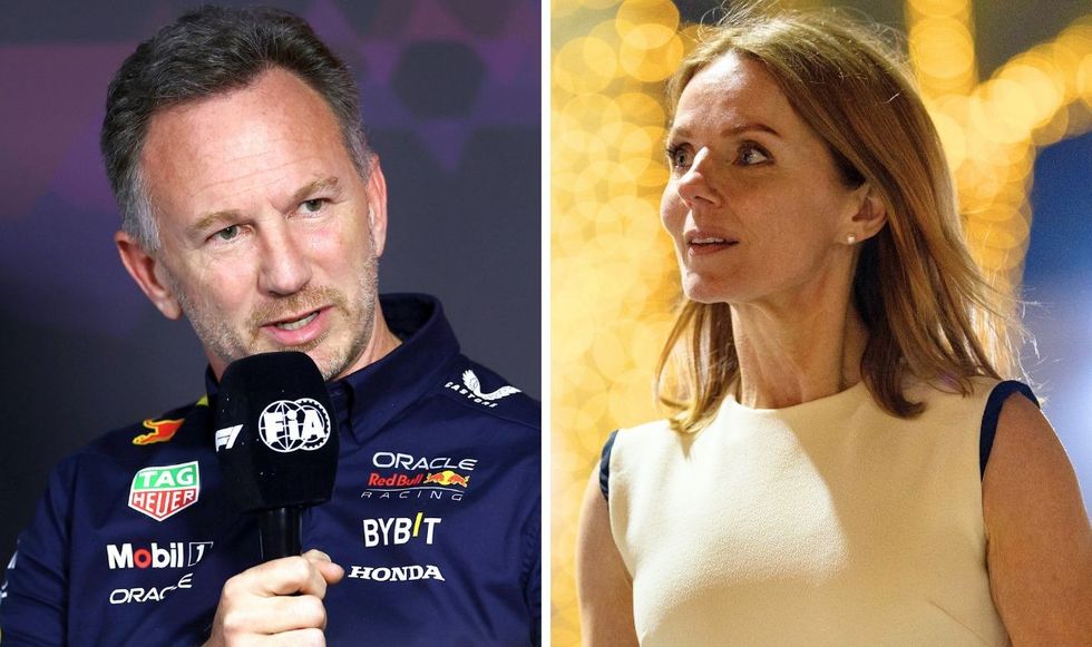 Christian Horner and Geri Halliwell