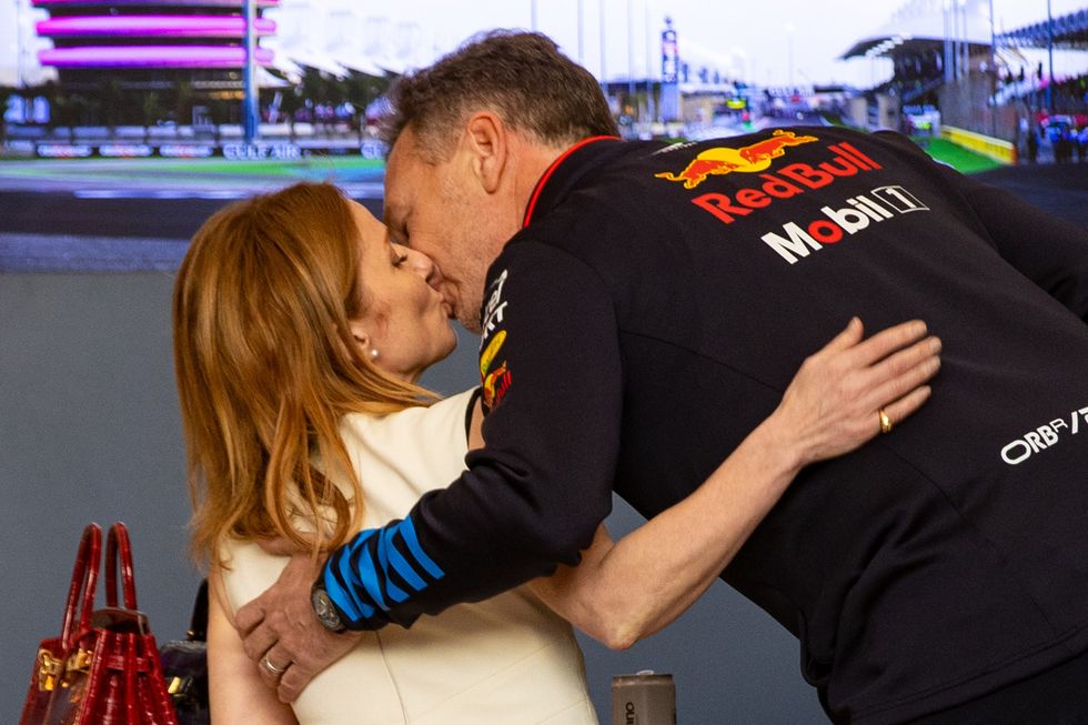 Christian Horner and Geri Halliwell