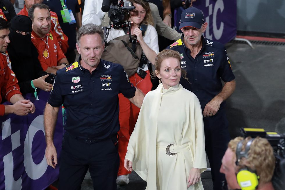 Christian Horner and Geri Halliwell