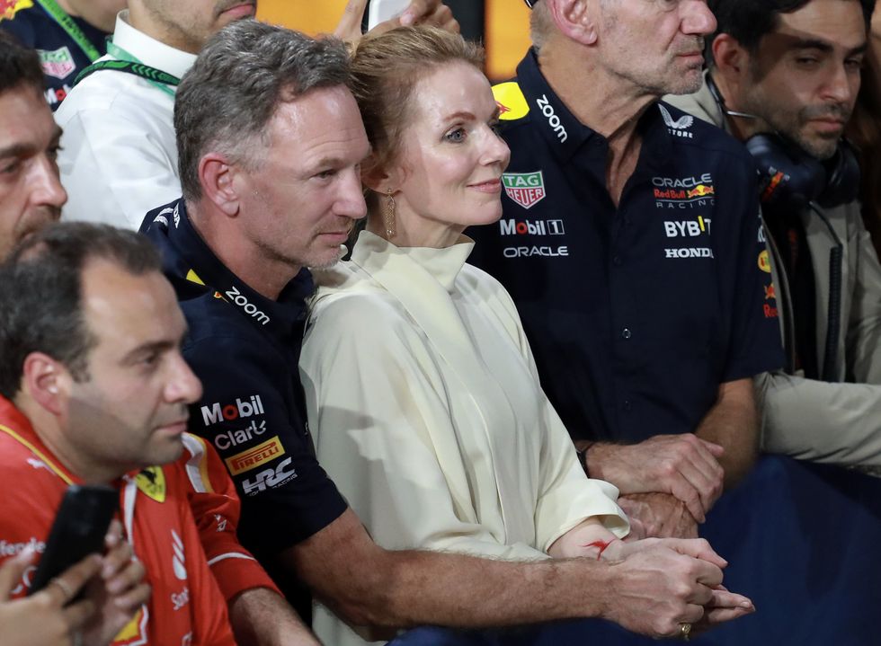 Christian Horner and Geri Halliwell
