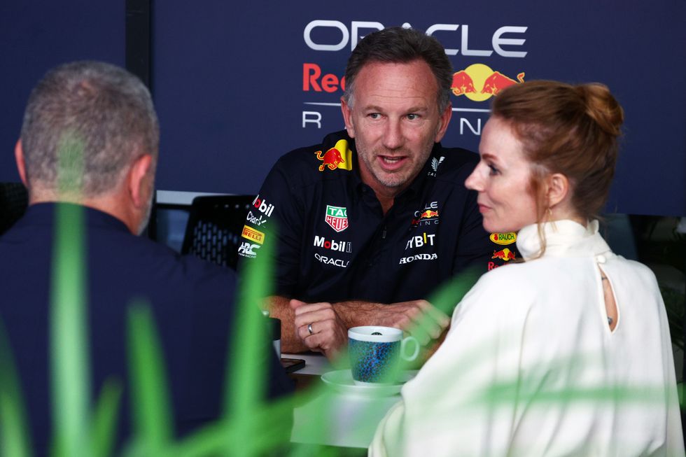 Christian Horner and Geri Halliwell