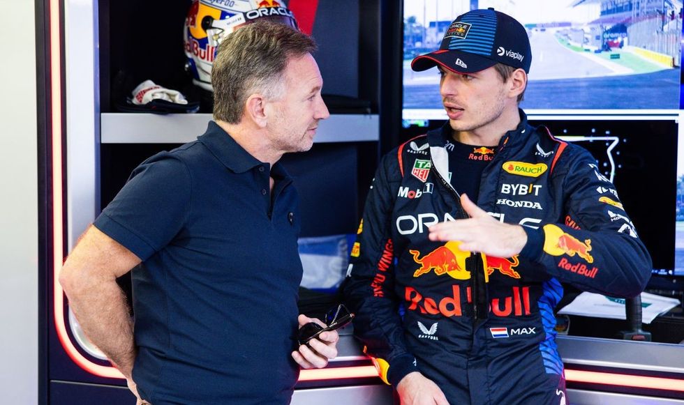Christian Horner and Max Verstappen are set to face the media