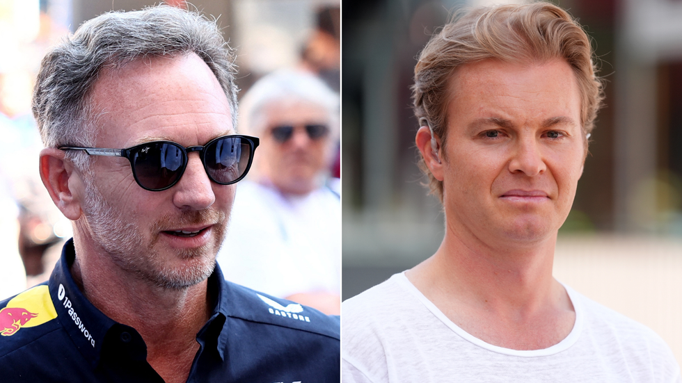Christian Horner and Nico Rosberg