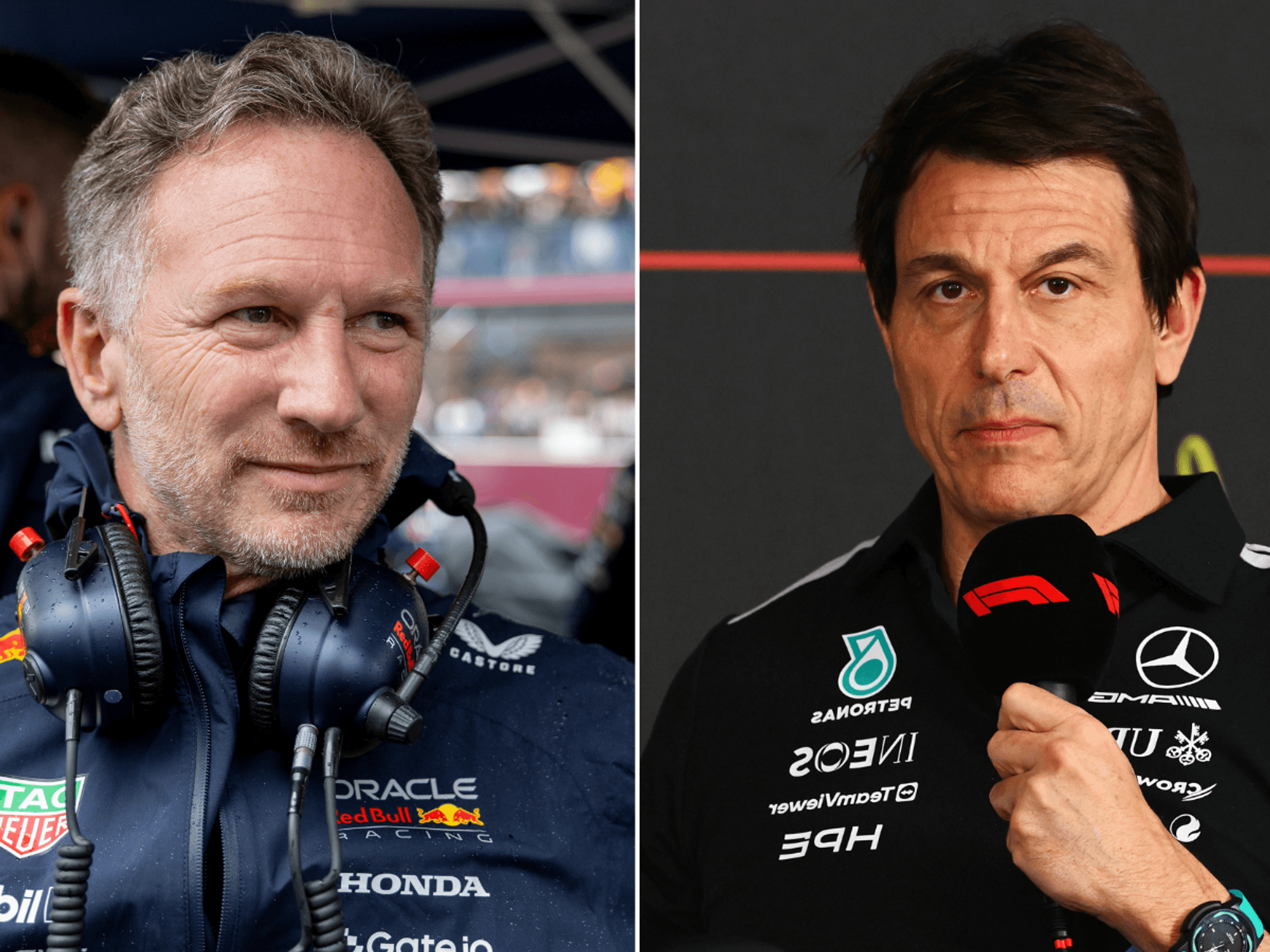 Christian Horner and Toto Wolff