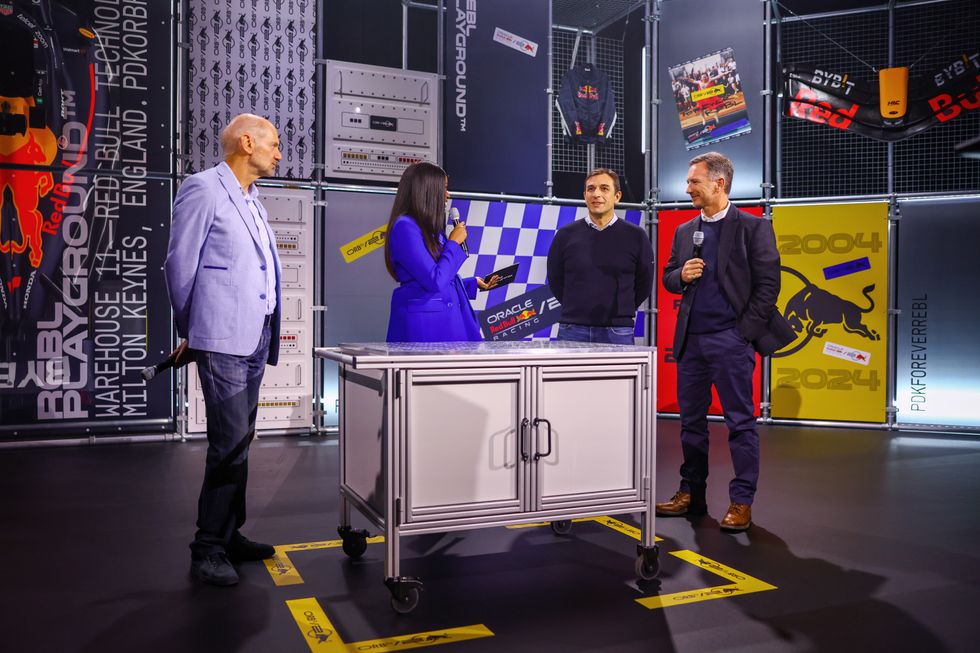 Christian Horner spoke for the first time at Red Bull's car launch