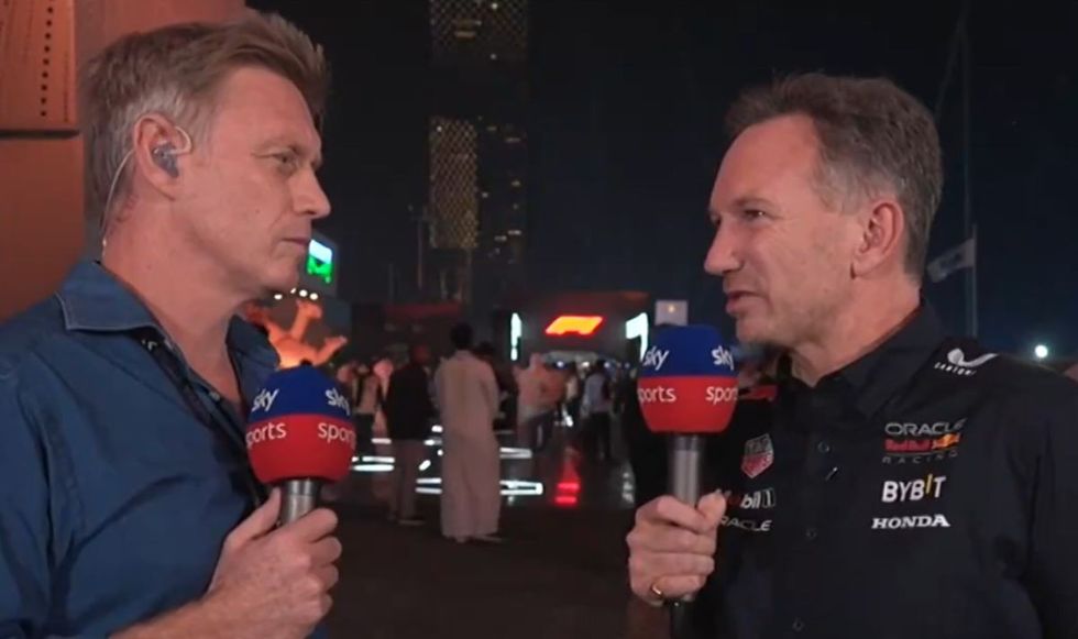 Christian Horner was grilled by Sky Sports
