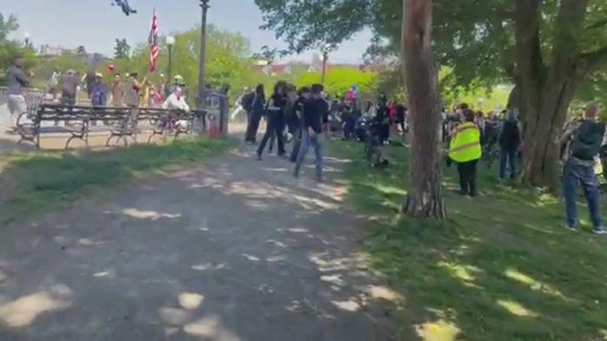 Christian prayer rally attacked by mob of woke trans activists in violent clash