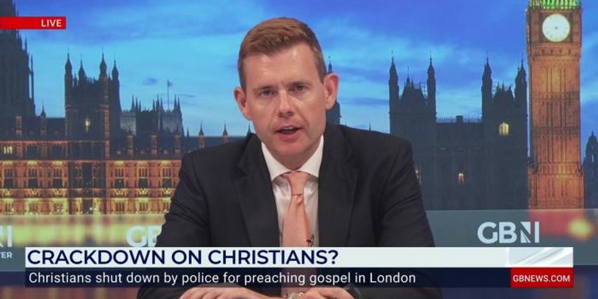 NextImg:Christian street preacher tells GB News of 'odd' shut down by police officer