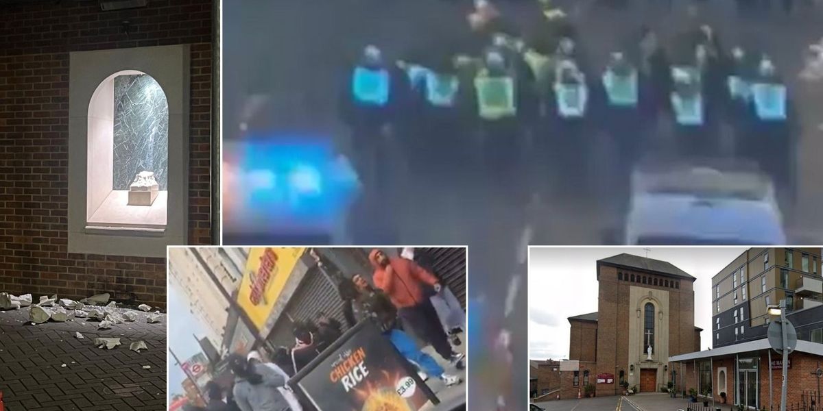 NextImg:Christians left PETRIFIED after attack on church during riots as media IGNORES mob chanting 'Allahu Akbar'