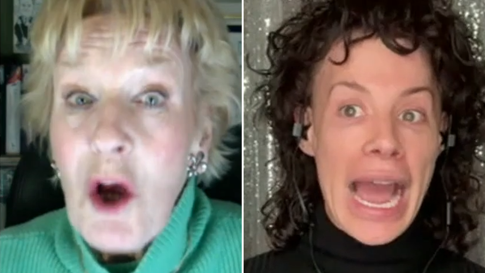 Christine Hamilton and Divina De Campo