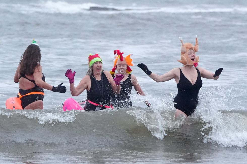 Christmas Eve swimmers