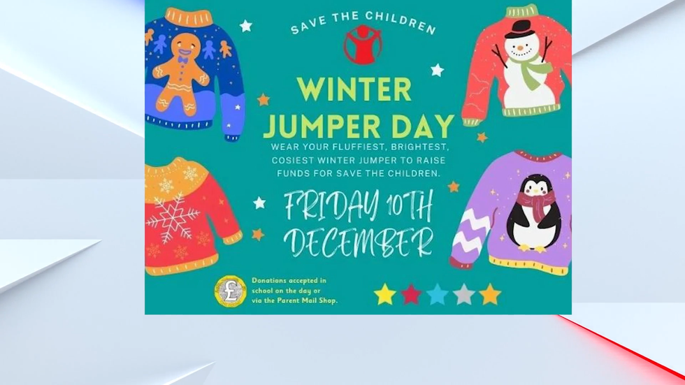Christmas Jumper Day poster