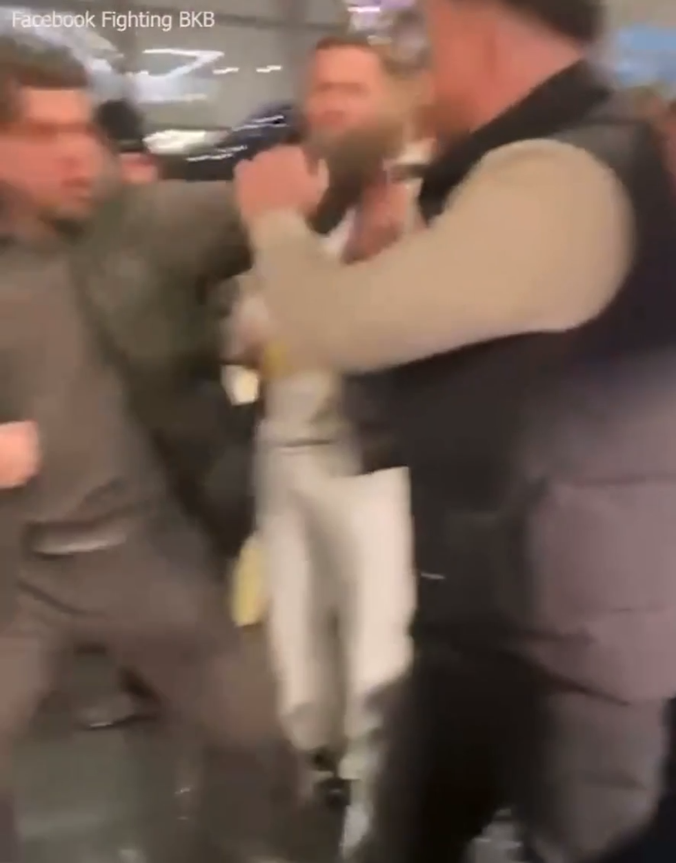 Christmas market brawl