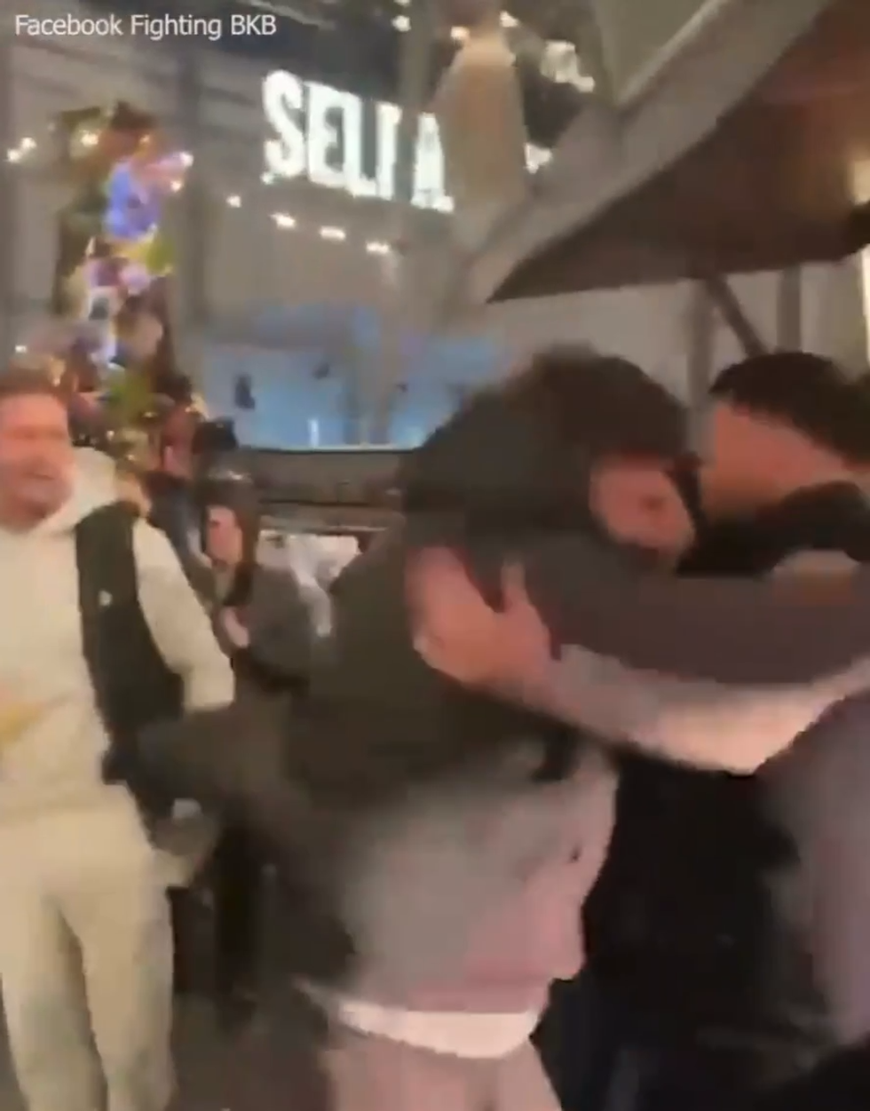 Christmas market brawl