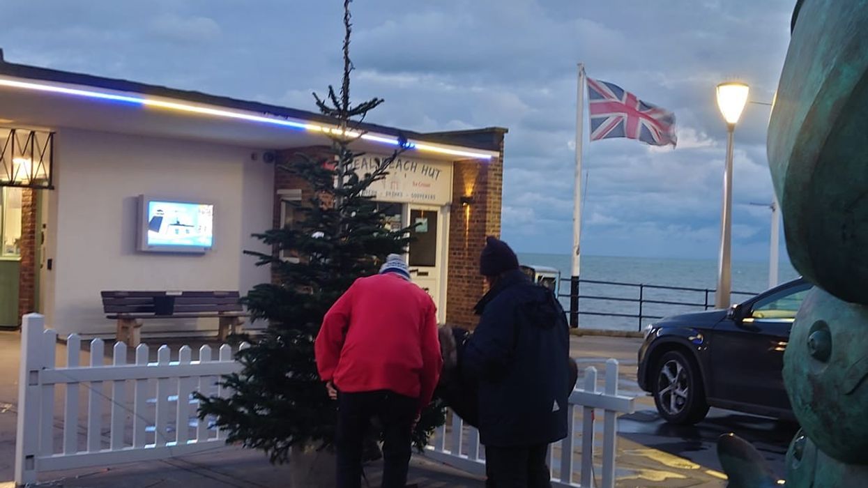 Christmas tree in Deal, Kent