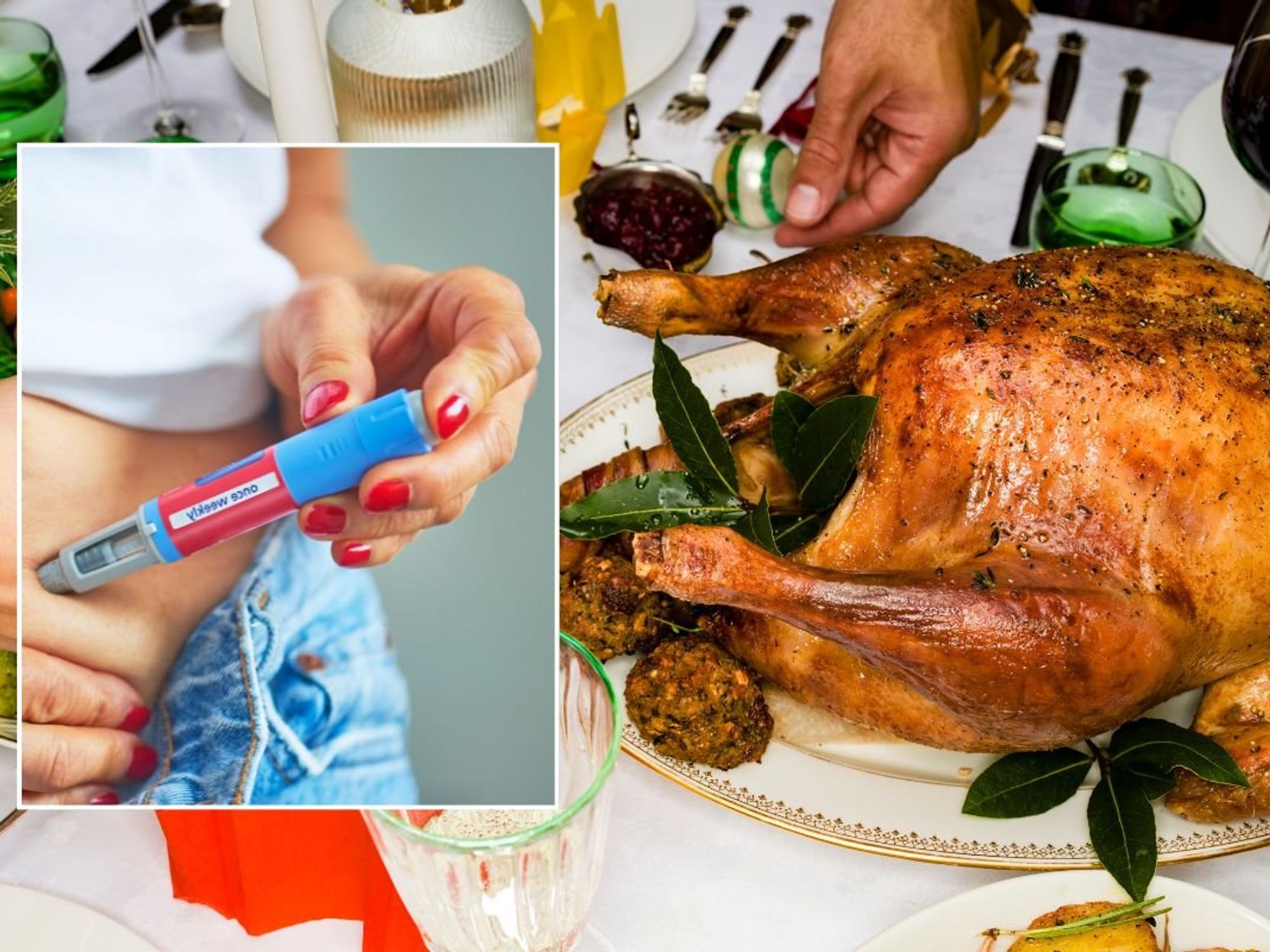 CHRISTMAS TURKEY AND MOUNJARO INJECTION