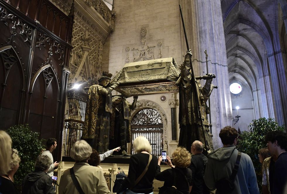 Christopher Columbus's tomb in Seville Cathedral