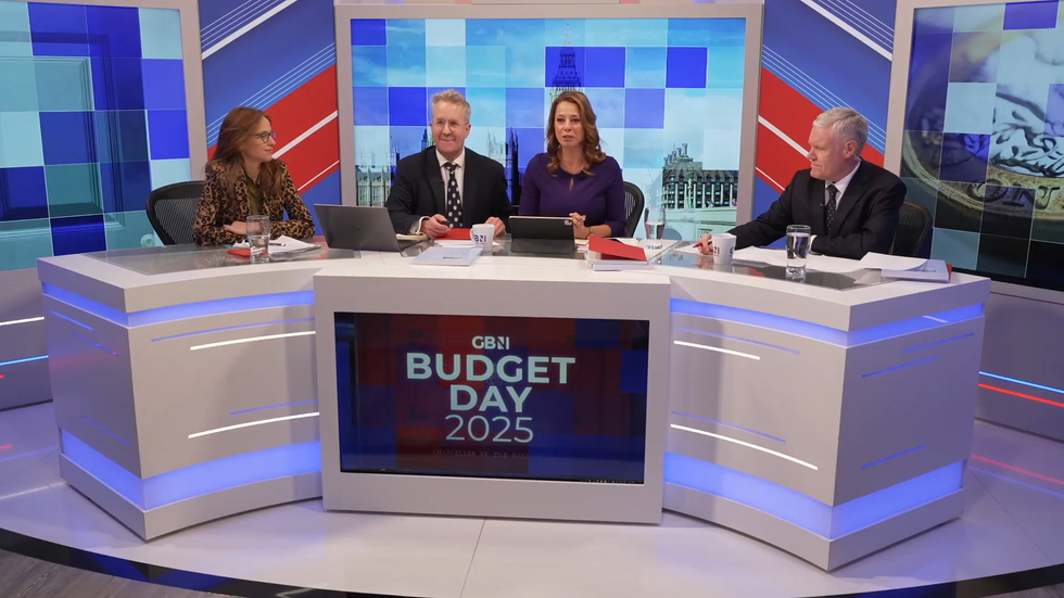 Christopher Hope and Gloria De Piero presenting on Budget Day