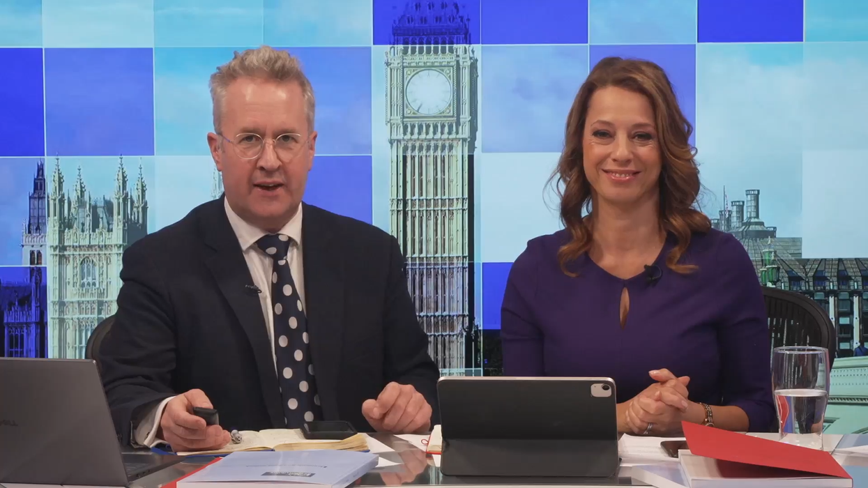 Christopher Hope and Gloria De Piero