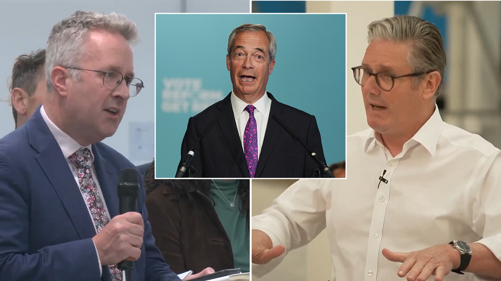Christopher Hope, Nigel Farage and Keir Starmer