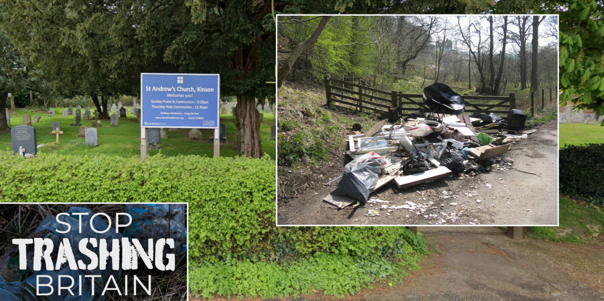 NextImg:Church targeted by 'disgusting' fly-tippers who dump 50 bin bags just minutes away from recycling centre