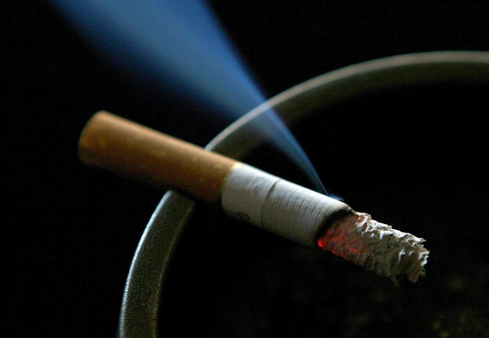 cigarette burning
