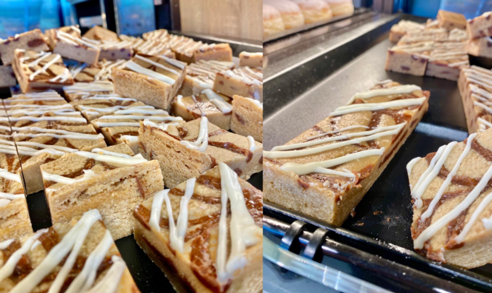 Cinnamon Bun Blondies