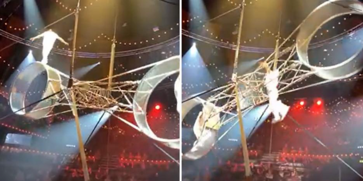 NextImg:Circus performer in hospital after huge plunge in front of horrified children