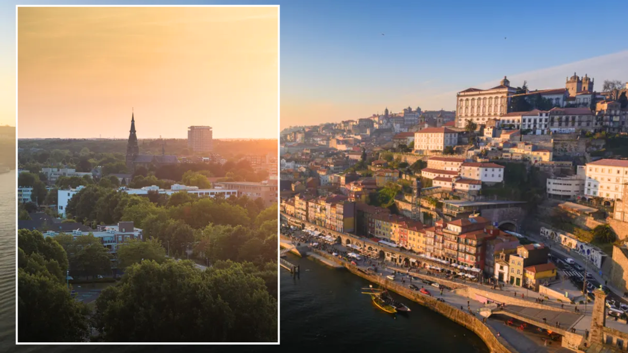 City of Porto skyline / Eindhoven in the Netherlands