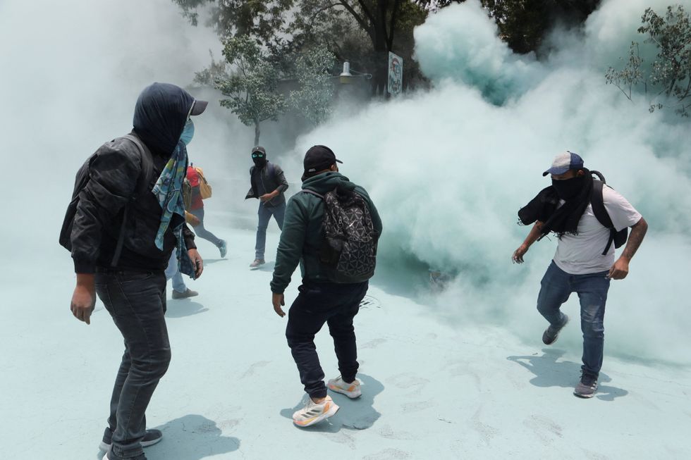 Civil unrest has already broken out on the streets of Mexico City