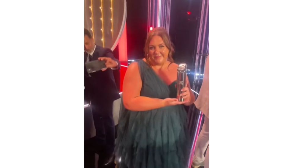 Clair Norris at the British Soap Awards 2025