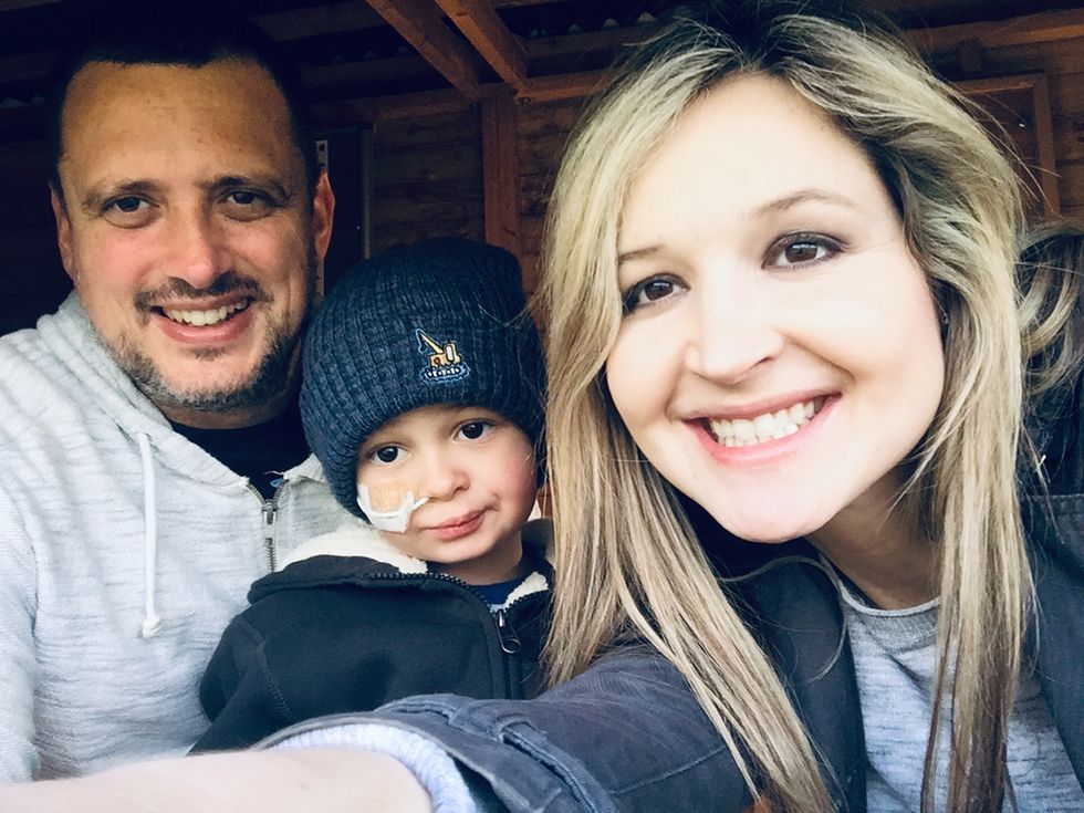 Claire and Michael Scott, with their son Liam, who was diagnosed with neuroblastoma cancer in 2019, is cancer free after his family raised £232,000 for him to fly to New York for a cancer-vaccine not currently available in the UK.
