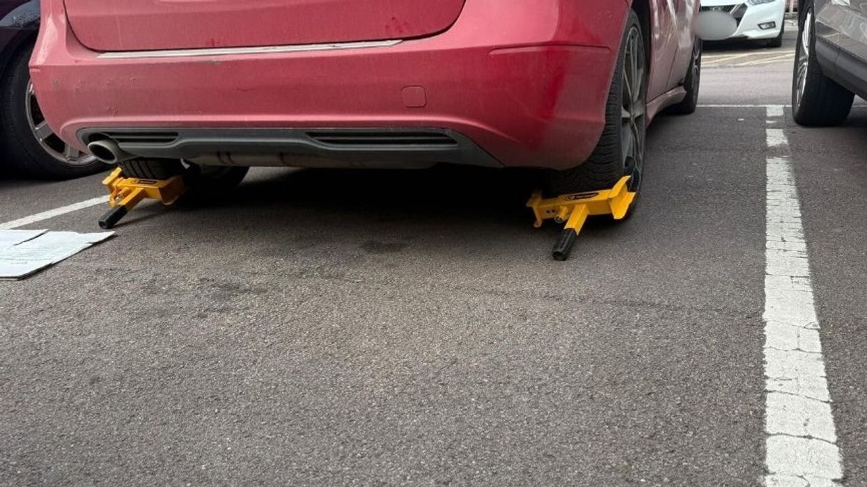 Clamped car