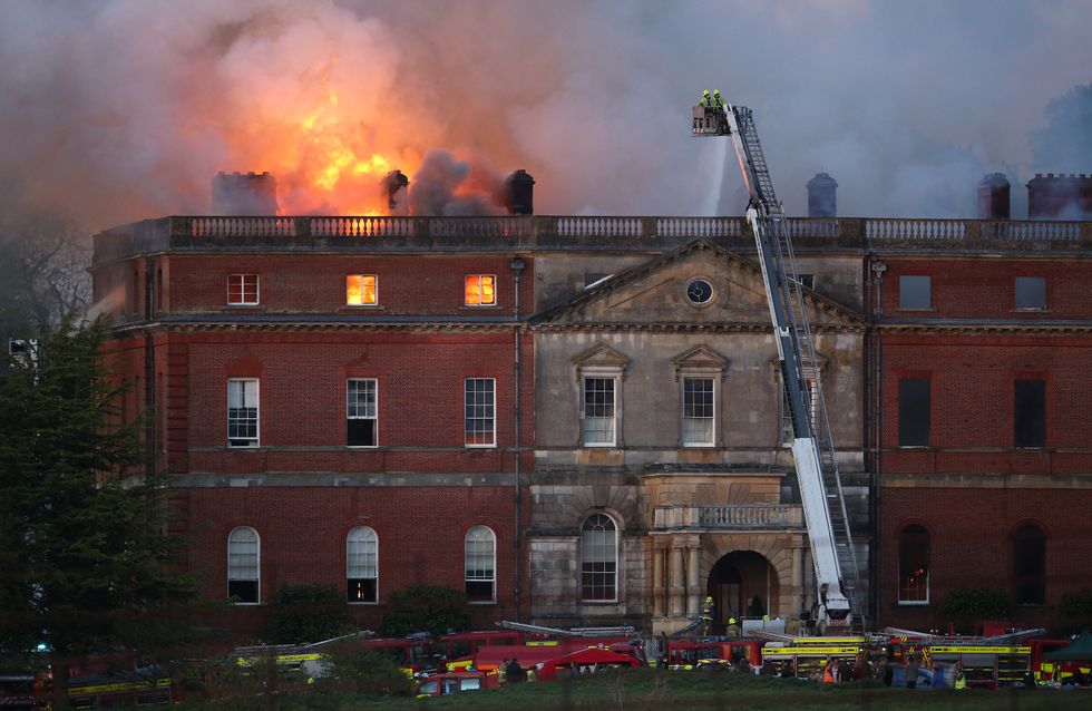Clandon House fire in 2015