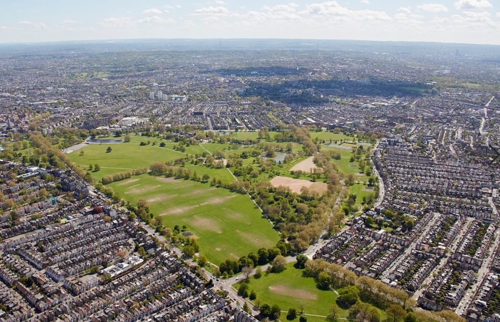 Clapham aerial view