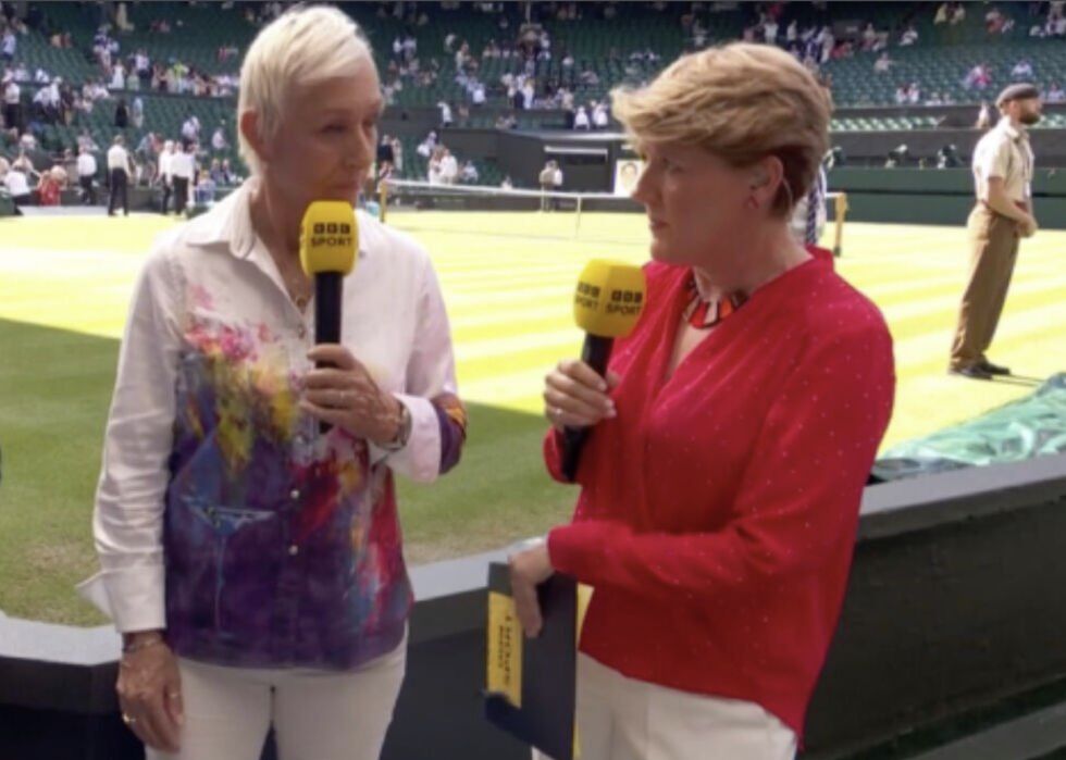 Clare Balding Martina Navratilova